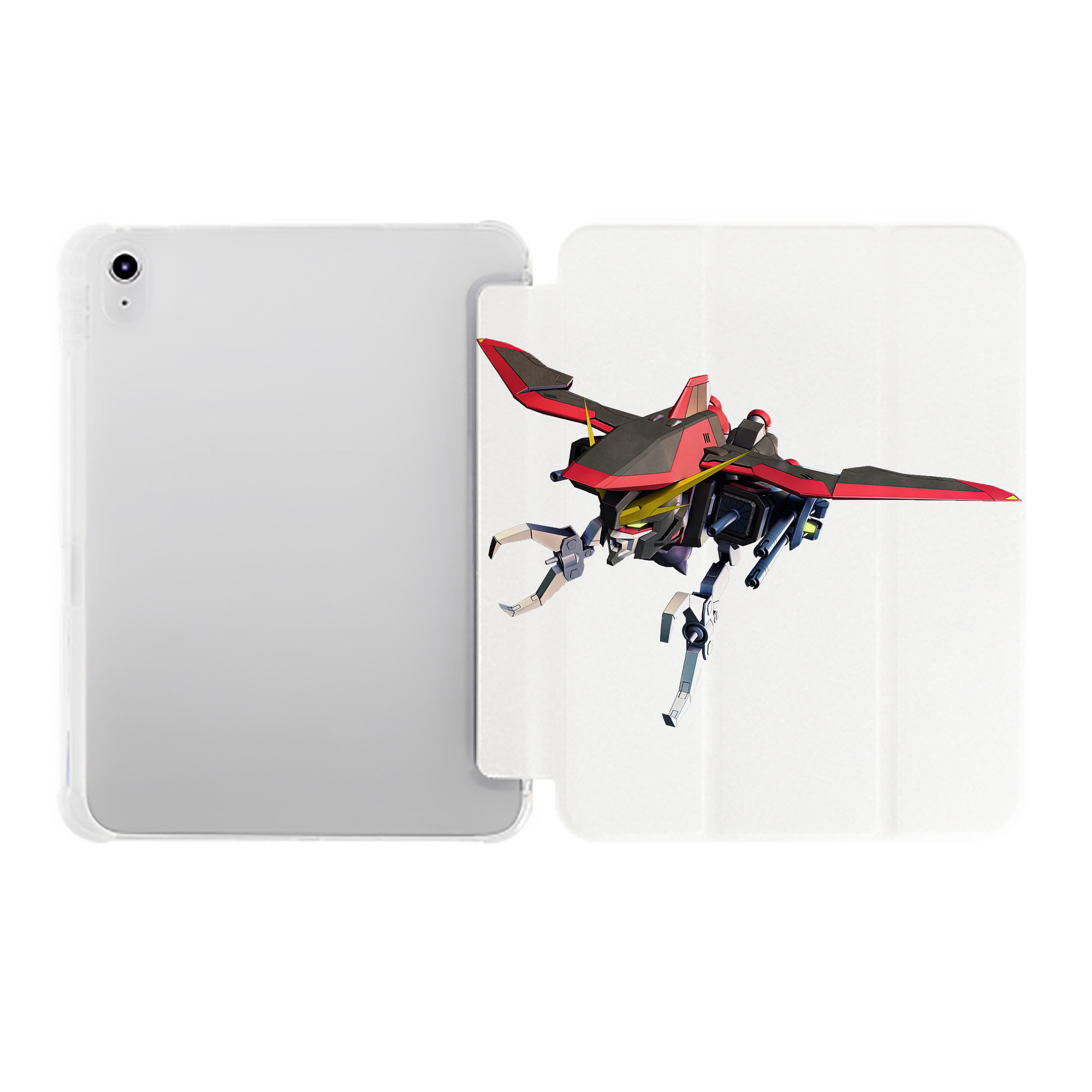 （画像用） 機動戦士ガンダム Mobile Suit Gundam IPad ケース ペン収納付き 三つ折りスタンド PUレザー×シリコン 対応機種9.5/10.5/10.9インチ